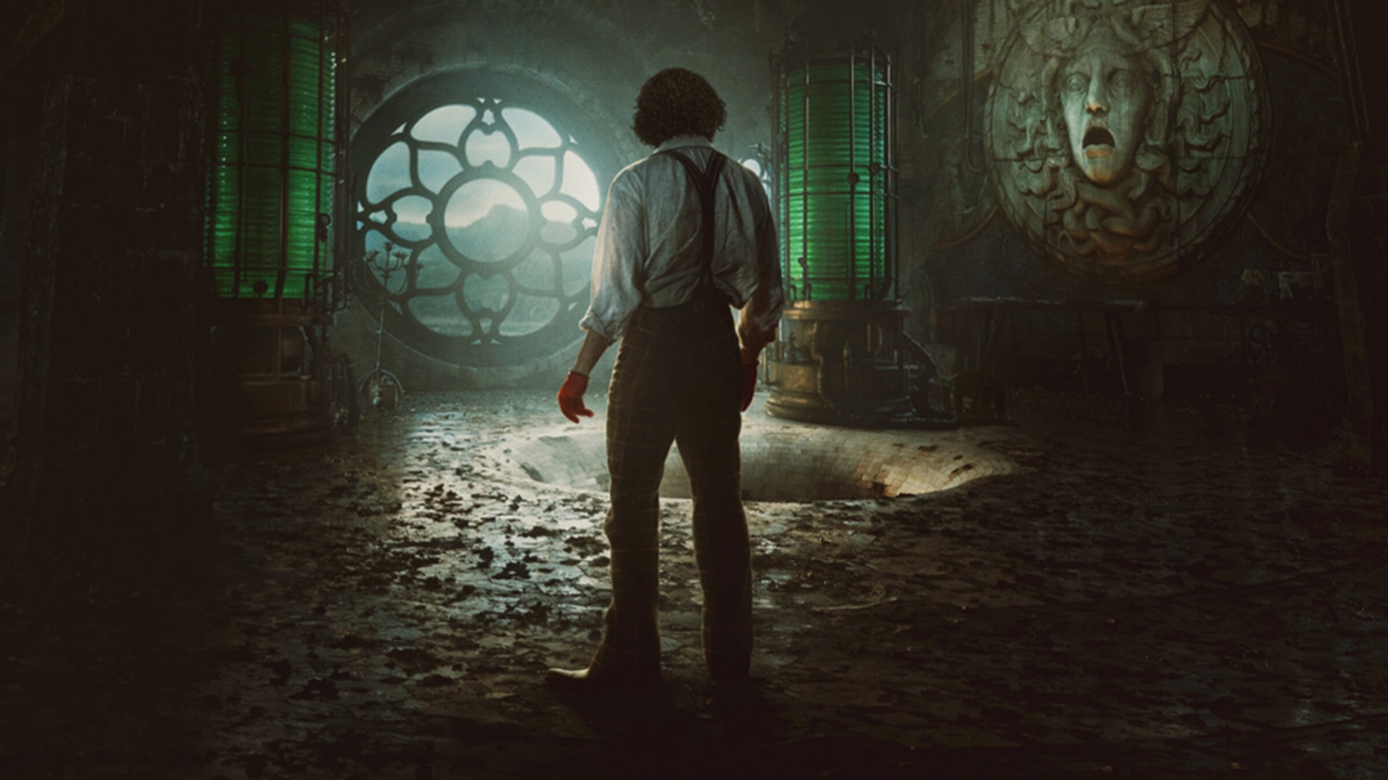 Film backdrop for Frankenstein Esp